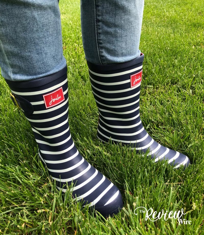 Joules Navy Stripe Wellies 