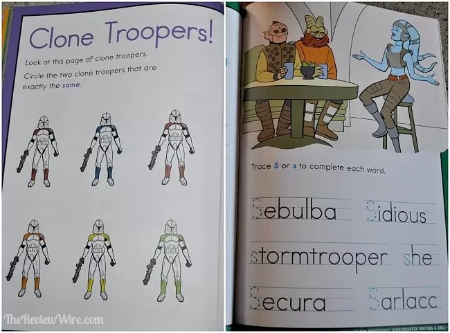 Star Wars Workbook Pages