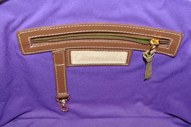 ClaudiaG Antonia Handbag Inside Zipper