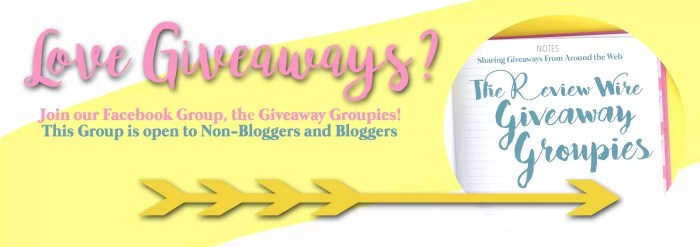 Join the Review Wire Giveaway Groupies Facebook Group