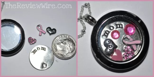 Origami Owl Breast Cancer Locket
