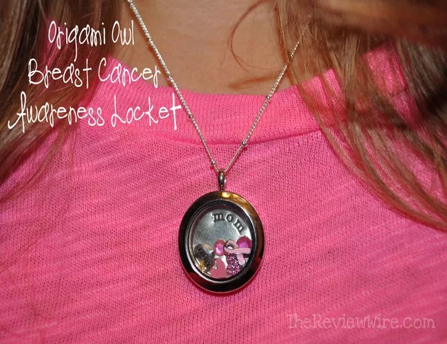 Origami Owl Breast Cancer Necklace
