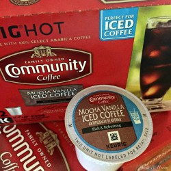 Mocha Vanilla Iced Coffee K-Cups from Community Coffee Co.
