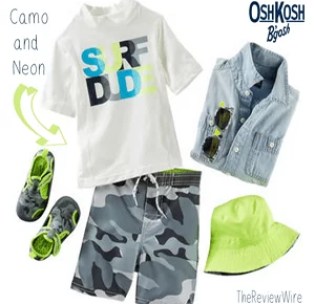 OshKosh camo and neon